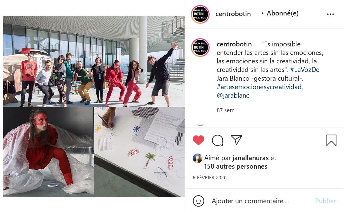 Centro Botín sur Instagram _ _Es imposible entender las artes sin las emociones, las emociones sin la creatividad, la creatividad sin las artes_. #LaVozDe Jara Blanco…_pages-to-jpg-0001